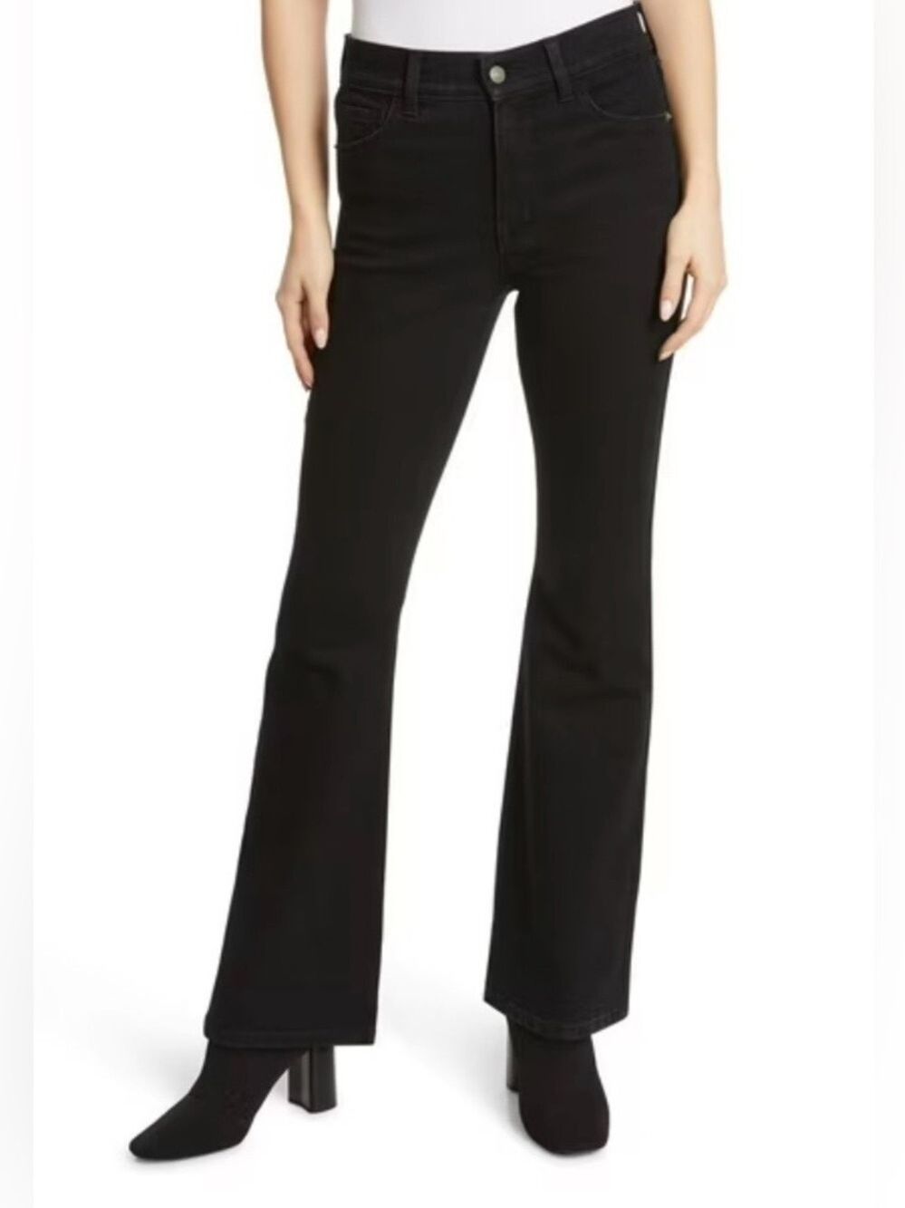 Jessica Simpson Black High-Rise Flare Leg Jeans